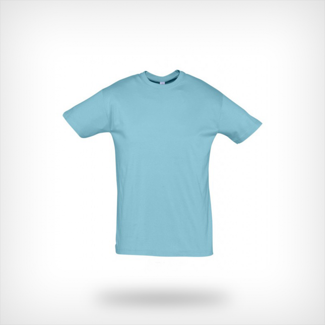 Unisex t-shirt atol blauw