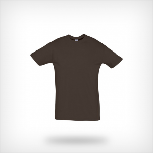 Unisex t-shirt chocolade