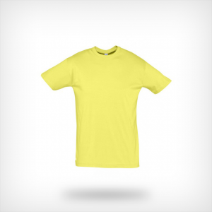 Unisex t-shirt lichtgeel