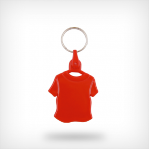 Plastic shirt sleutelhanger rood
