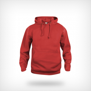Hooded sweater rood
