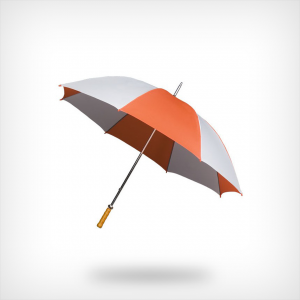Promotie paraplu wit-oranje