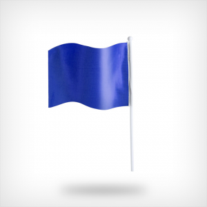 Onbedrukte vlaggetjes blauw