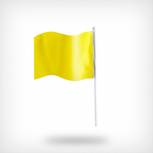 Onbedrukte vlaggetjes geel