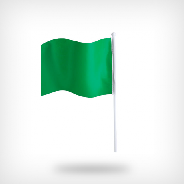 Onbedrukte vlaggetjes groen