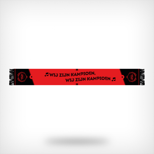 Rood-zwarte kampioenssjaal 2